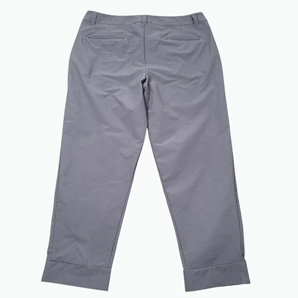 The North Face Inlux Cropped Pant Women 12 Gray Hiking Outdoor Stretch NF0A3BV5